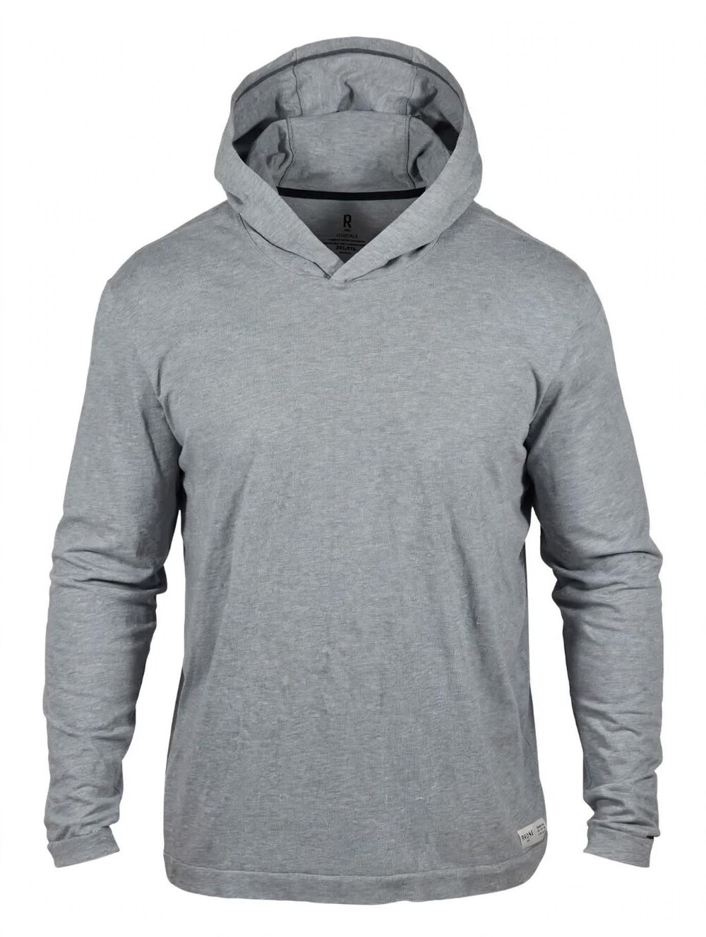 Rhone Mens Essentials Element Lounge Hoodie Shirt Light Gray XXL 2XL Pima Cotton